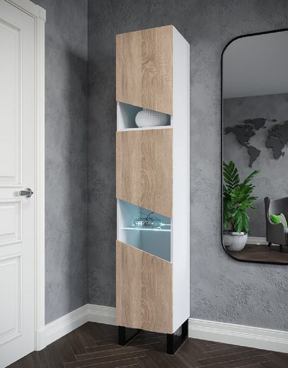 Vitrine - Präsentieren Sie Ihre Sammlerstücke stilvoll (Vitrine, 1-St., Premium -R6) - Milaros Markt