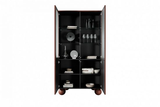 Vitrine - Eleganter Glas- SONATIA II - Schrank für Ihre Sammlerstücke. - Milaros Markt