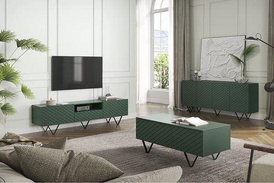 TV-Schrank - SCALIA - Modernes Design, das zu allen Dekoren passt. - Milaros Markt