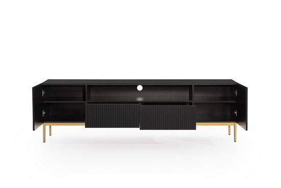 TV-Schrank 200 cm , 150 cm - NICOLE - Modernes Design mit Balance zwischen Stil und Leistung. - Milaros Markt