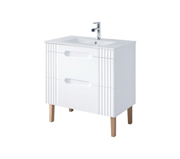 Badmöbel-Set BM202 - Fiji White F - Weiß