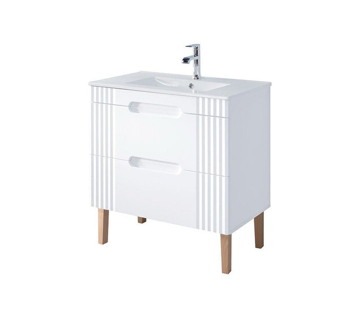Badmöbel-Set BM202 - Fiji White F - Weiß