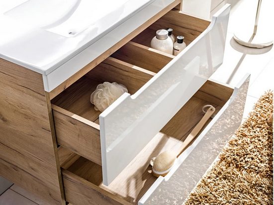 Badmöbel-Set - Aruba - Onderscheidend design geschikt voor iedere badkamer. - Milaros Markt