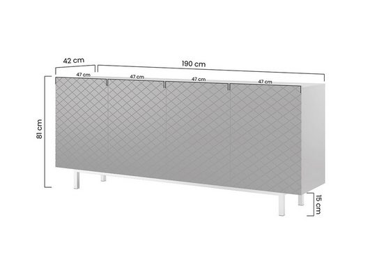 Kommode - SCALIA - Vielseitiger Schubladenschrank für Ihr Zuhause. - Milaros Markt