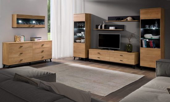 Wohnzimmer-Set - Moderne Raffinesse für Ihr Wohnzimmer VIOLA (Komplett Set, 7-St., Premium - VIOLA 1) - Milaros Markt