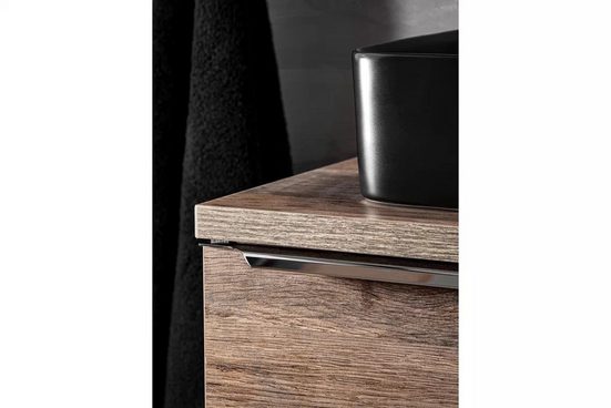 Waschbeckenschrank - Santa Fe Oak - Mit einem modernen und luxuriösen Design. - Milaros Markt