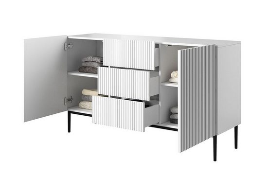 Kommode - NICOLE - Schicke Aufbewahrungslösung mit mehreren Schubladen. - Milaros Markt