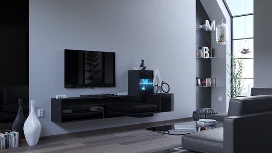 Wohnwand- Stilvoll 2024 / Luxus durch exquisite Materialien im Wohnbereich. Vector N61 - Milaros Markt