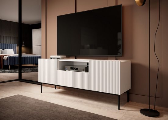 TV-Schrank 200 cm , 150 cm - NICOLE - Modernes Design mit Balance zwischen Stil und Leistung. - Milaros Markt