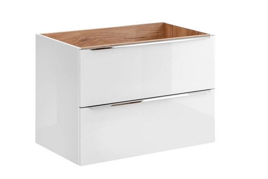 Badmöbel-Set - Capri White - Wärme und Eleganz in Ihrem Badezimmer. - Milaros Markt