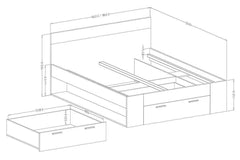 Schlafzimmer-Set - Beta - Elegante Lösungen für erholsame Nächte. - Milaros Markt