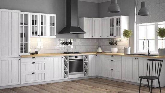 Glashängeschrank 120 cm  - sosna andersen - Schrank für eine stilvolle moderne Küche. - Milaros Markt