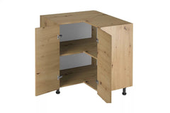 Eckunterschrank D90N - Langen - Beige/Matt