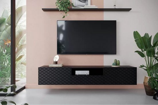 TV-Schrank - SCALIA - Tolles Design für die organisierte Aufbewahrung Ihrer Geräte. - Milaros Markt
