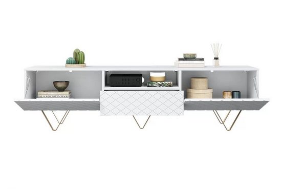 TV-Schrank - SCALIA - Modernes Design, das zu allen Dekoren passt. - Milaros Markt