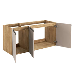 Badmöbel-Set BM155 - Luxor Beige L -Eiche geölt / Beige