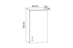 Hängeschrank 40 cm  - Aspen -  Klar strukturierte Linien für eine zeitlose und elegante Küchenoptik. - Milaros Markt