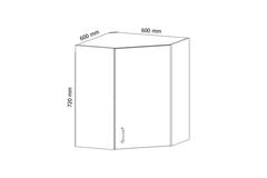 Hängeschrank 60 cm - Aspen - Leicht und robust, perfekter Stauraum für Ihre Küche - Milaros Markt