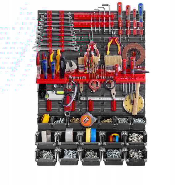 Kadax Werkstattwand 58x78 cm, Garagenwand, 38-tlg.