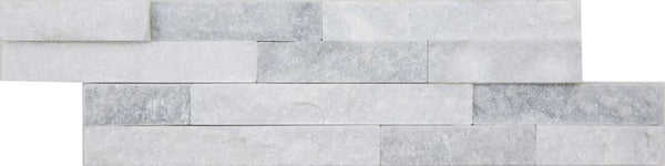 Quarz Naturstein 10 x 35 cm weiß&grau 0,39 m2.