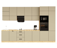 Küchenzeile - Langen KL21-M400 - Beige/ Matt