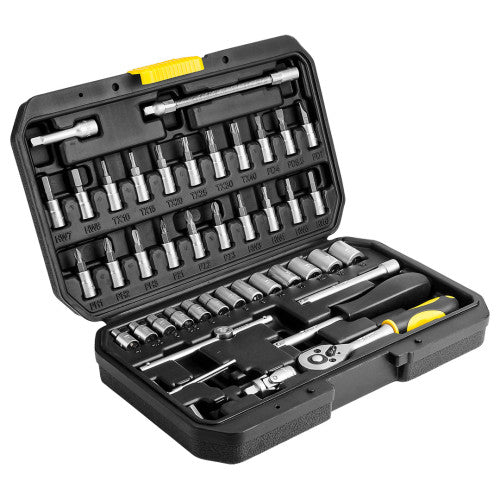 Steckschlüssel 1/4", 46-tlg. TOPEX 38D640.