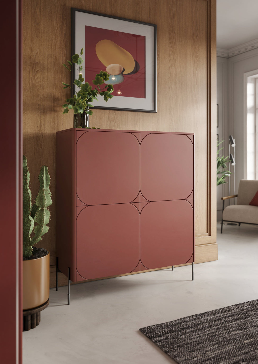 Kommode – SONATIA  -  Premium Design mit praktischer Aufbewahrungseinheit. - Milaros Markt