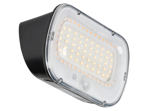 Solar-Wandleuchte KB SLR - LED, variable Lichtfarbe, Schwarz.