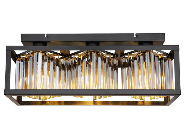 Deckenlampe Mathilde 3-flammig Metall schwarz.