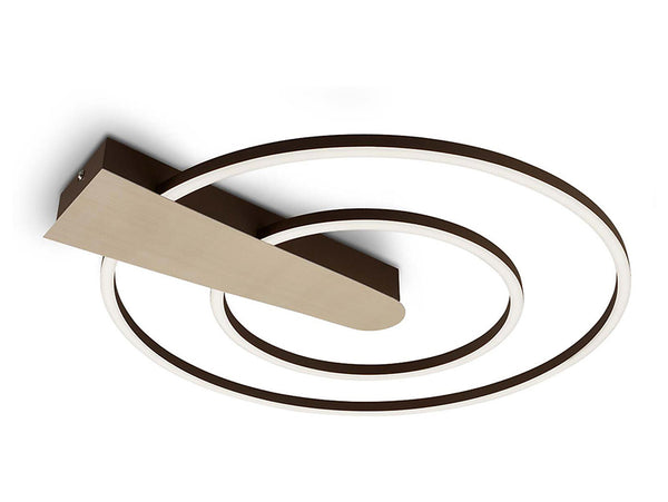 Deckenlampe Nico Duo 2-flammig Metall gold.