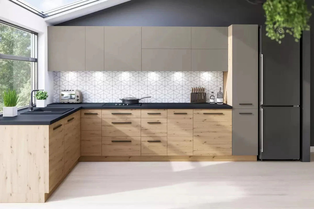 Hängeschrank- Langen - Leicht und luftiger Look, der Ihre Küchenwand elegant ergänzt. - Milaros Markt