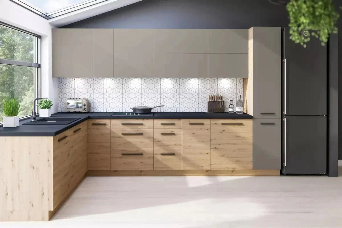 Hängeschrank 60 cm  - Langen - Modernes Design, das Ihre Küchenwände edel und funktional aufwertet. - Milaros Markt