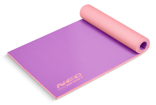 Neo-Sport doppelseitige rosa-lila Fitness-Yogamatte.