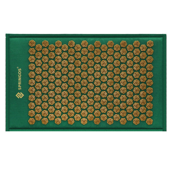 Akupressur-Entspannungsmatte mit Spikes und Kissen.