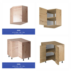 Winkelküche - Langen KL14-M320- Artisan Eiche