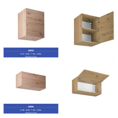 Küchenzeile - Langen KL8-M440 - Artisan Eiche