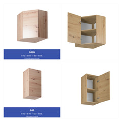 Winkelküche - Langen KL6-M300- Artisan Eiche