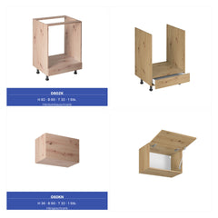 Winkelküche - Langen KL14-M320- Artisan Eiche
