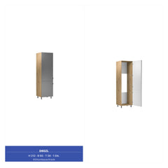 Winkelküche - Langen KL14-M320- Beige / Matt