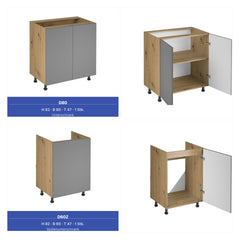Küchenzeile - Langen KL2-M240 - Beige / Matt