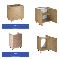 Küchenzeile - Langen KL2-M240 - Artisan Eiche