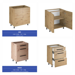 Küchenzeile - Langen KL9-M400 - Artisan Eiche