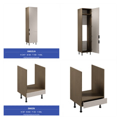 Küchenzeile - Sorento KS2-M360- Beige / Dunkle Eiche