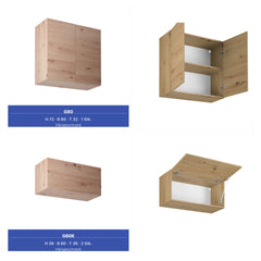 Winkelküche - Langen KL6-M300- Artisan Eiche