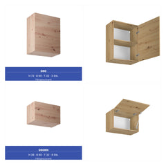 Küchenzeile - Langen KL13-M300 - Artisan Eiche