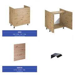 Küchenzeile - Langen KL9-M400 - Artisan Eiche