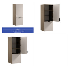 Küchenzeile 400 cm Küchenblock Einbauküche Ohne Arbeitsplatte , Sorento KS9-M400 , Beige/Dunkle Eiche