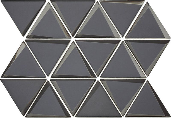 Dreieckmosaik 38 x 28,4 cm dunkelgrau.