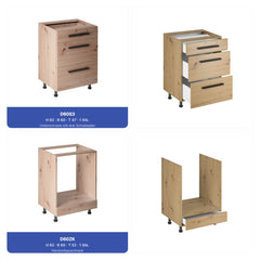 Küchenzeile - Langen KL20-M340 - Artisan Eiche