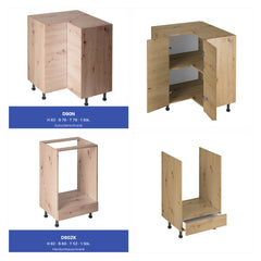 Winkelküche - Langen KL25-M240- Artisan Eiche